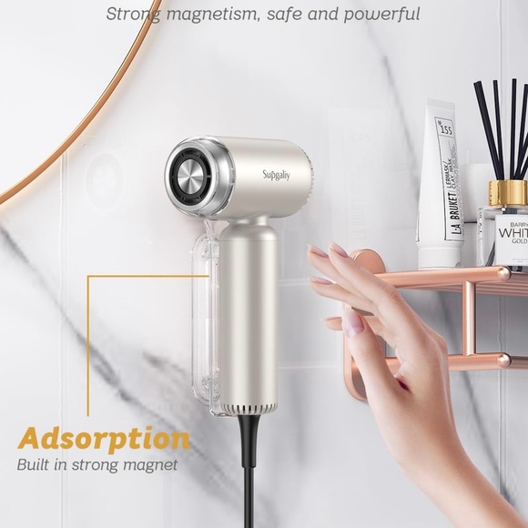 Quiet Mini Ionic Blow Dryer with Magnetic Diffuser - Picture 6 of 7